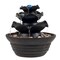 Nature Spring 3-tier Indoor Tabletop Cascading Water Fountain with LED Lights and Rocks for Office and Home Decor 834765GGA - alternate 2